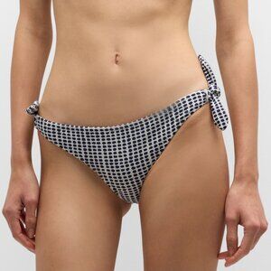 Lemlem Lucy Side Tie Swim Bikini Bottoms Women's Size S Blue